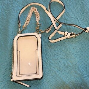 Chic Cream Crossbody Phone Wallet
